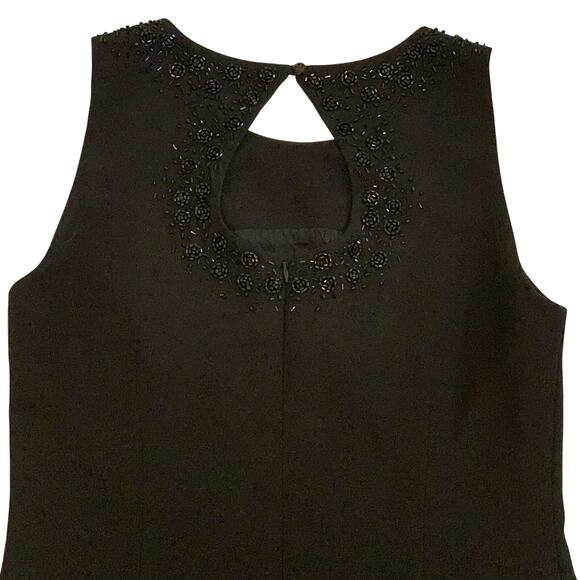 Liz Claiborne Night Womens Long Black Beaded Evening Gown Size 10-? Labeled 14 - Picture 14 of 16